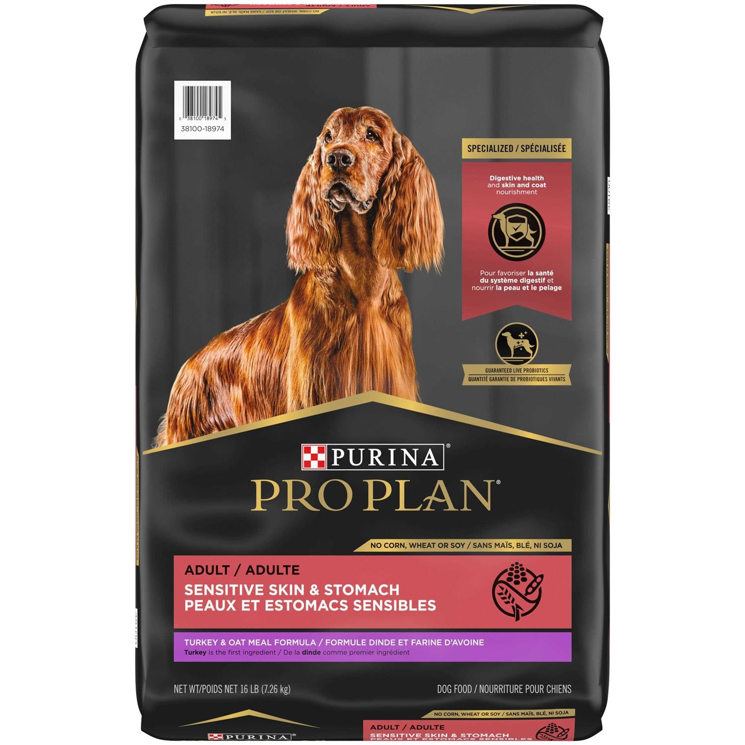 Purina Pro Plan Sensitive Skin &amp; Stomach Oat Meal Formula Dry Dog Food - Pet Supplies online store