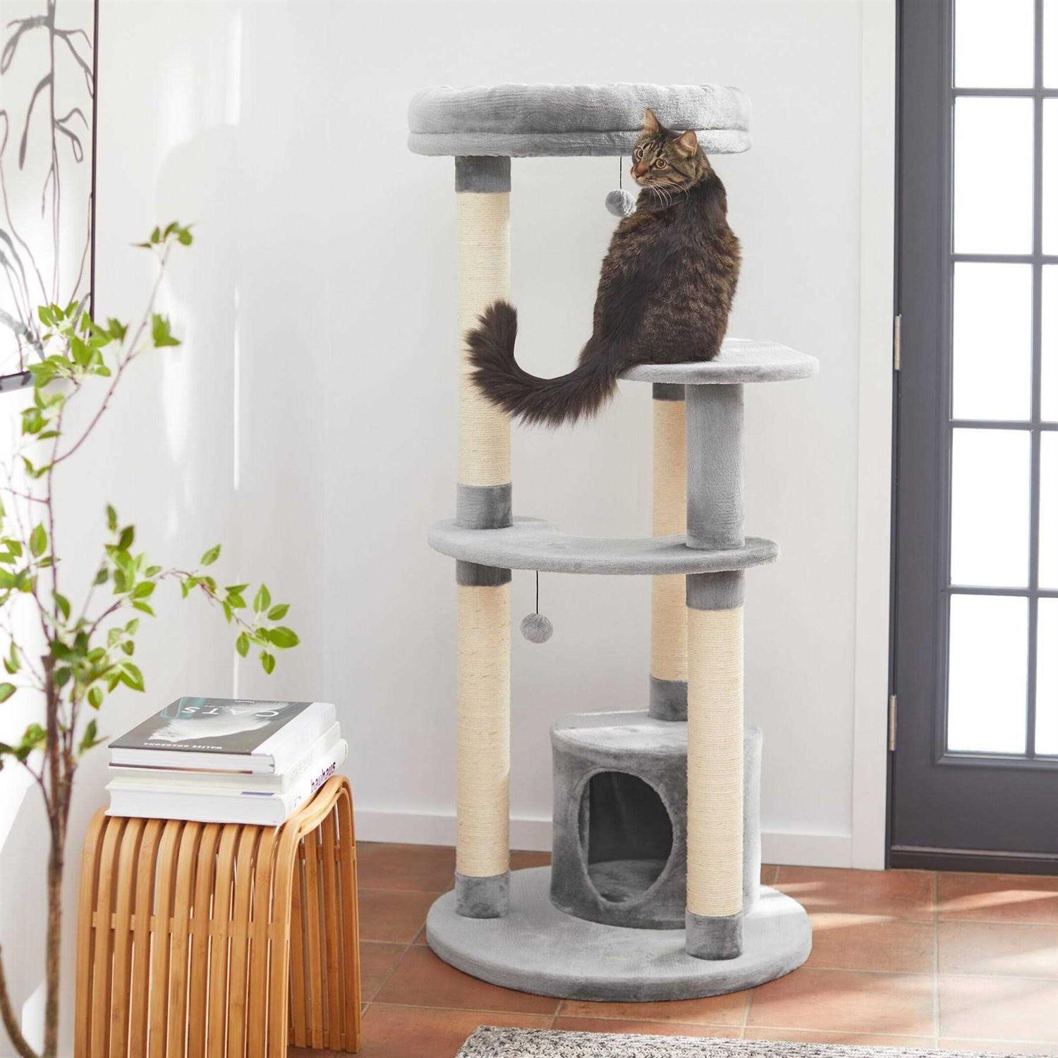 Cat Tree Condo with Faux Fur a7