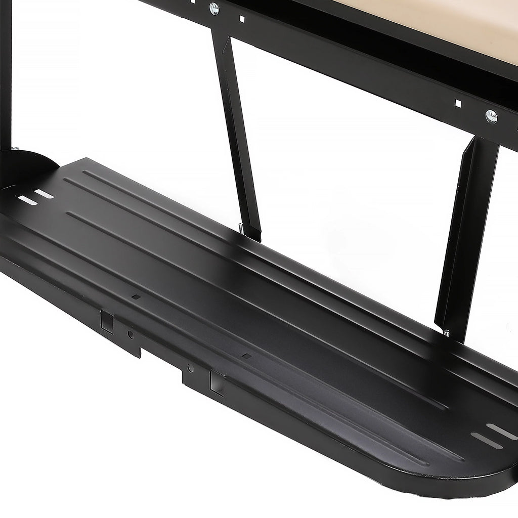 Golf Cart Rear Seat Kit Folding Tan 7k