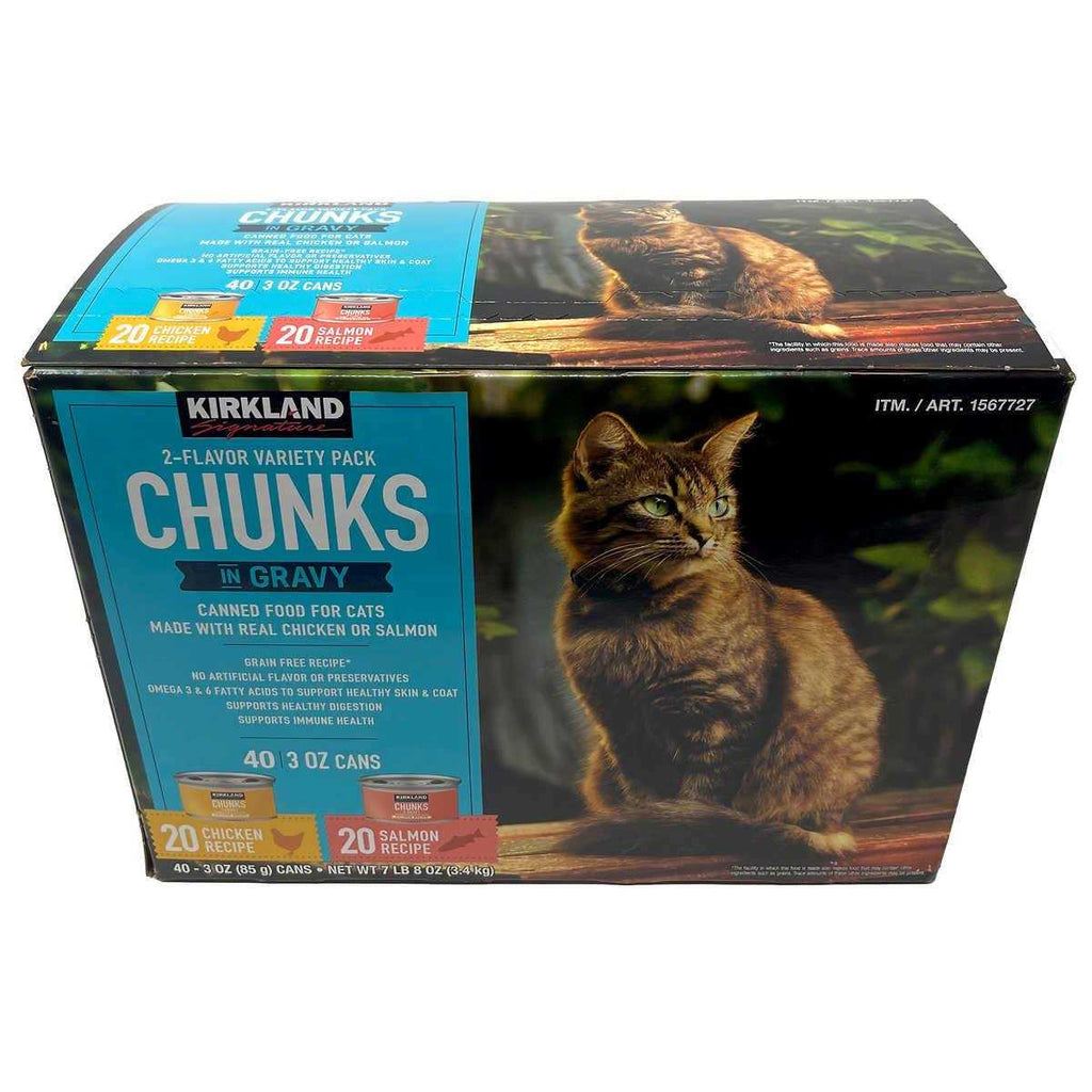 Chunks in Gravy Canned Cat Food Variety Pack k7m
