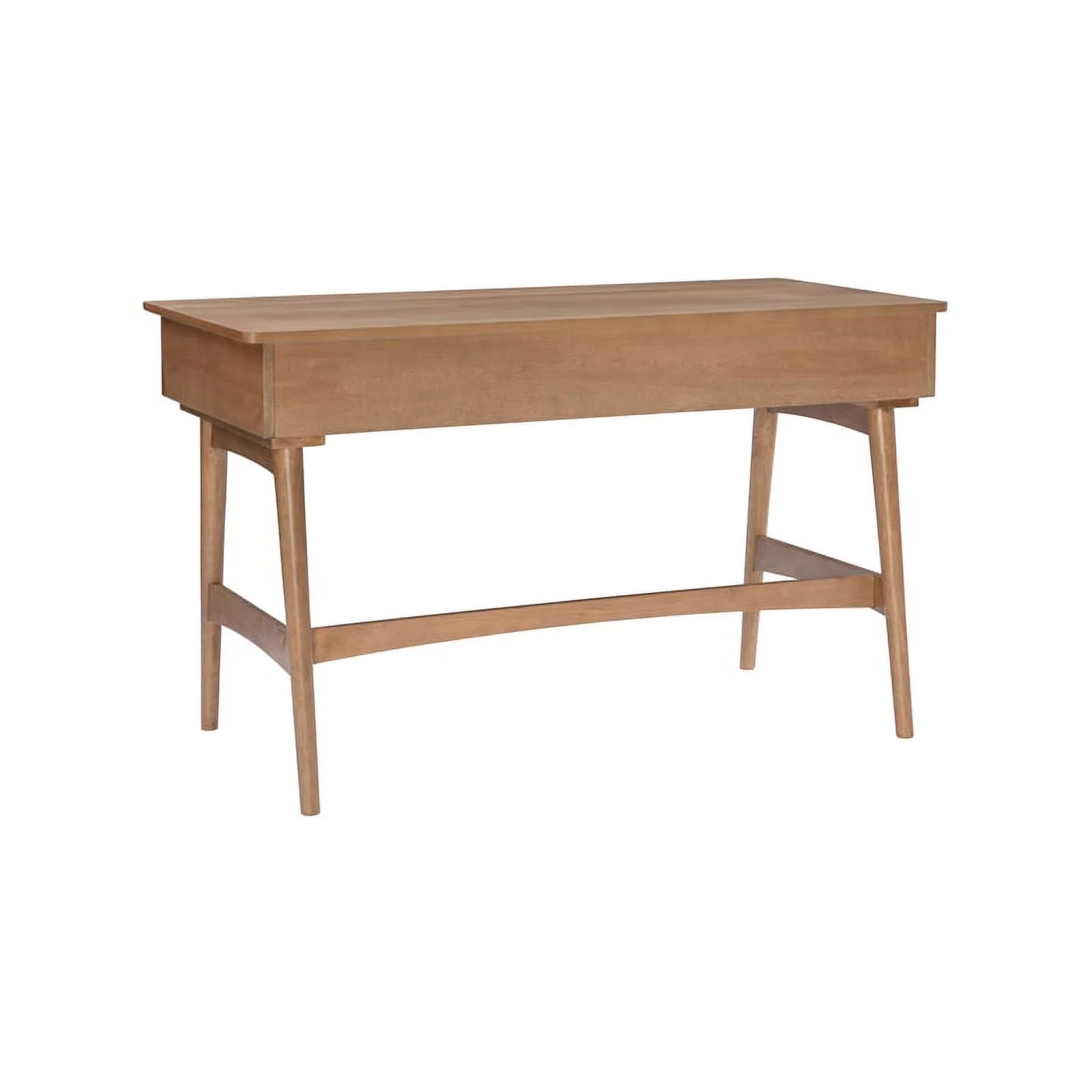 Rattan Wood Desk with Drawers Natural k7m