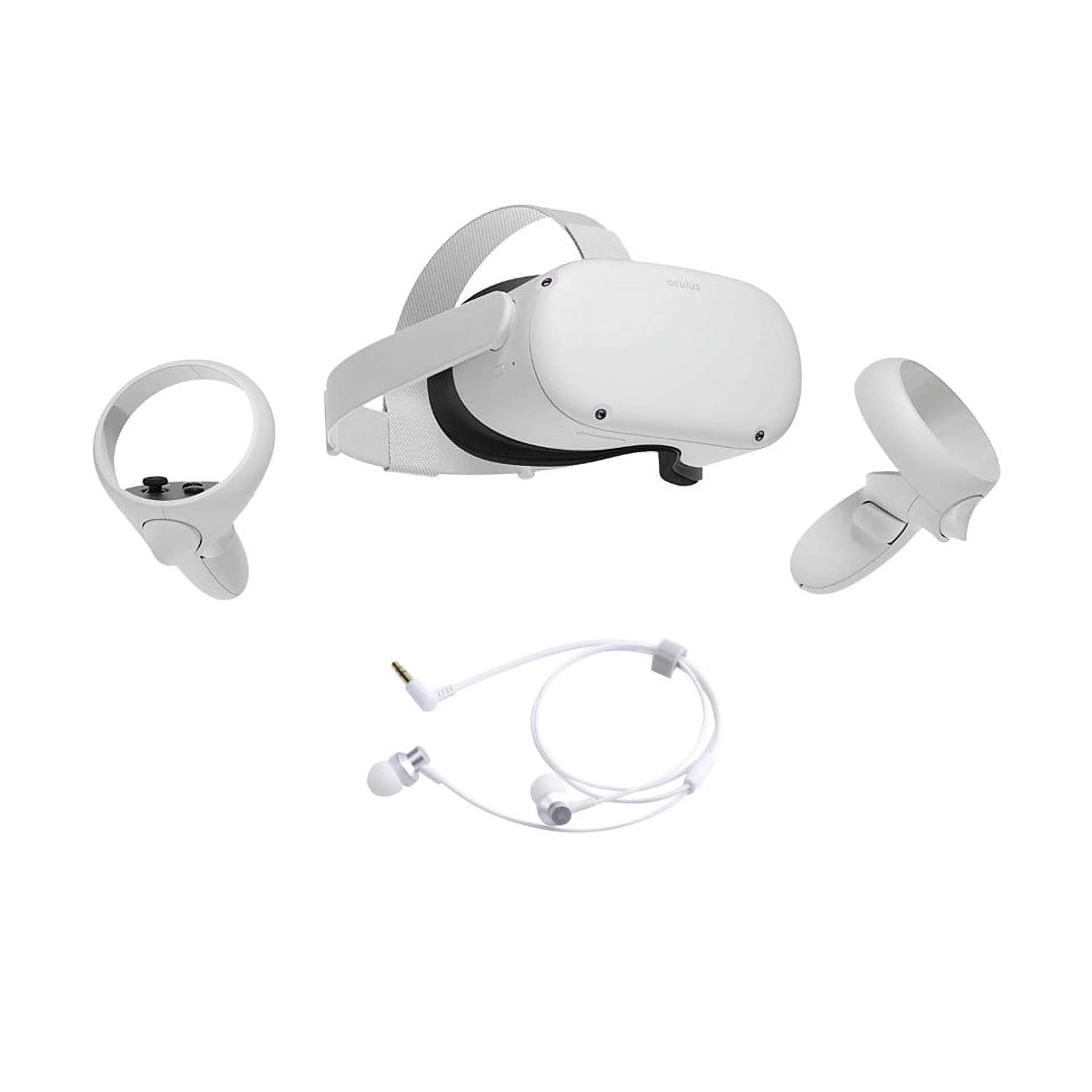 Meta Quest 2 All-In-One PC VR Headset 256GB Holiday Family Bundle, Advanced Virtual Reality Gaming Headset with Mytrix Earphones Bundle