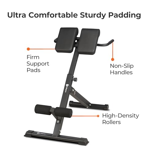 Roman Chair Hyperextension Bench for Home Gym k7p