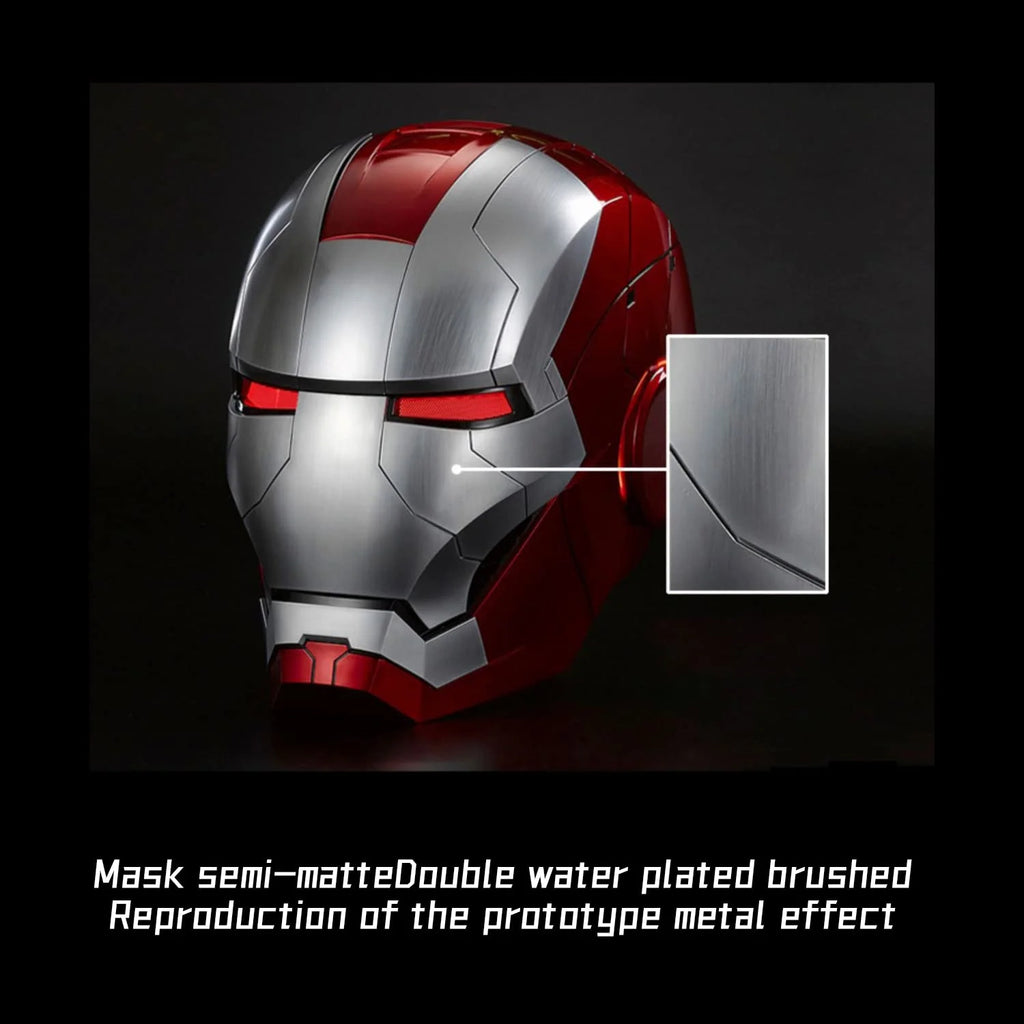 Iron Man Helmet Electronic Wearable Mask with LED Eyes a7