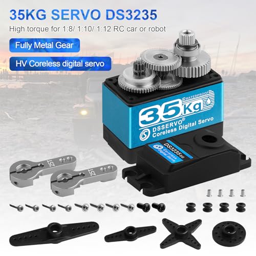 Waterproof Metal Gear Digital Servo 35KG 25T Arm 180 a7