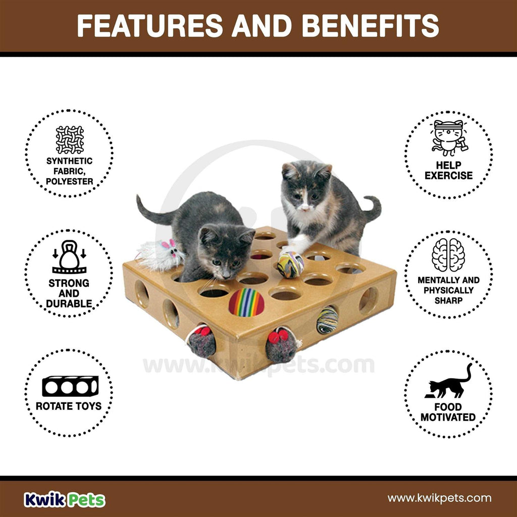 Cat Toy Box with Peek Feature k7