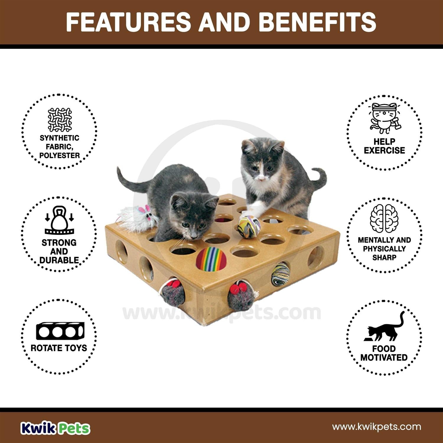 Cat Toy Box with Peek Feature k7
