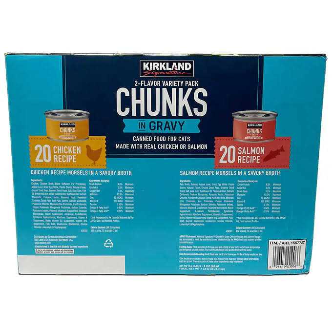 Chunks in Gravy Canned Cat Food Variety Pack k7m