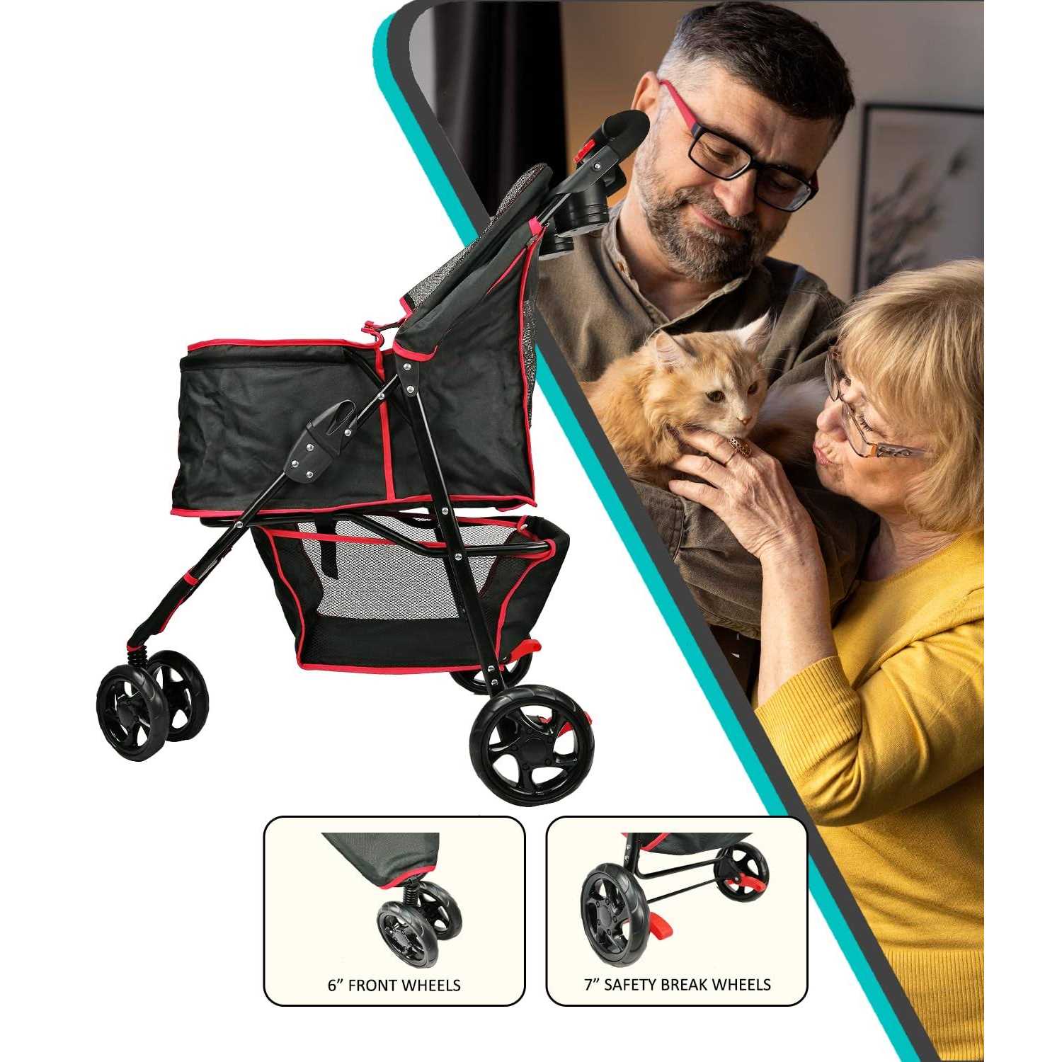 Pet Stroller for Small Dogs 4a