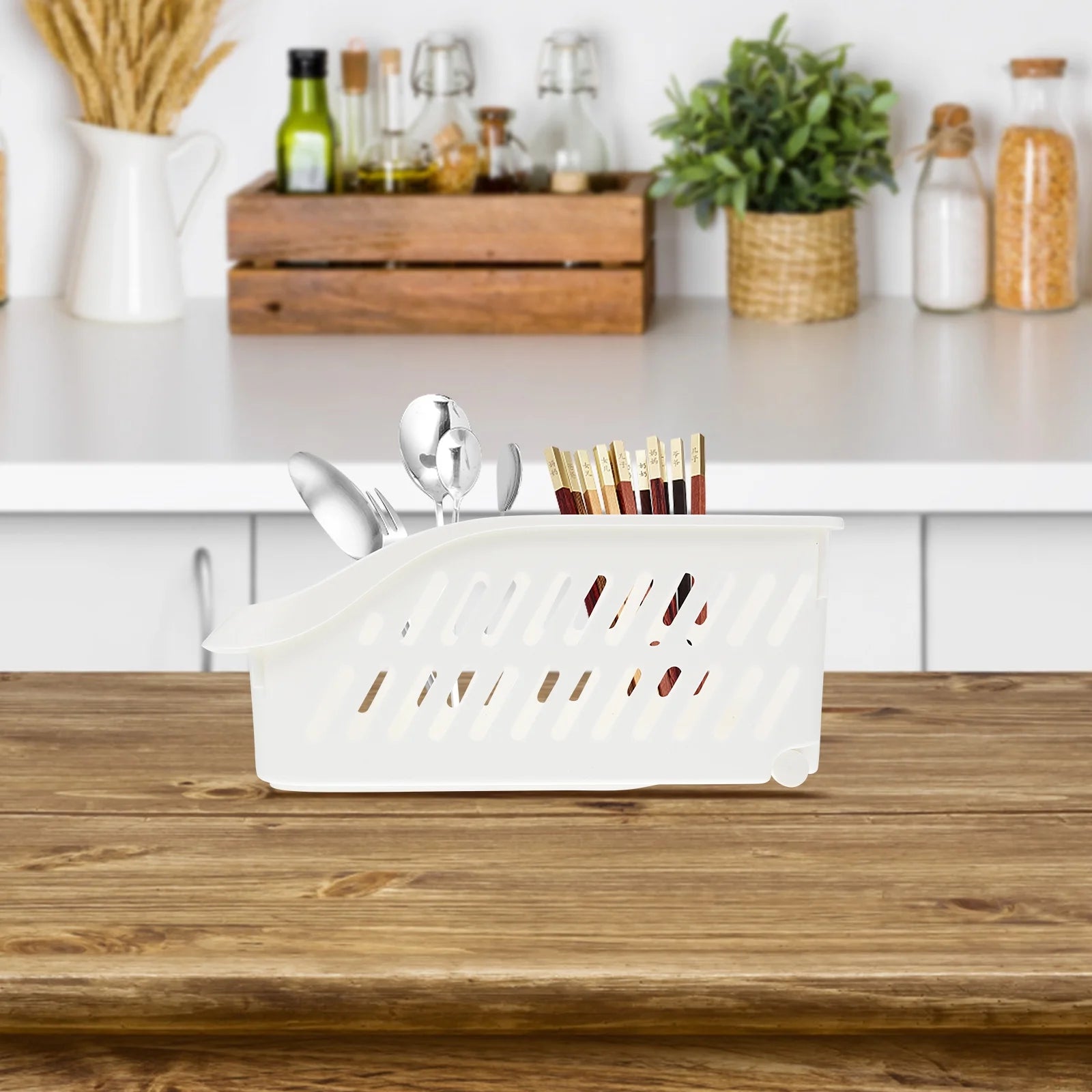 Storage Basket Toy Bins Office White k7p