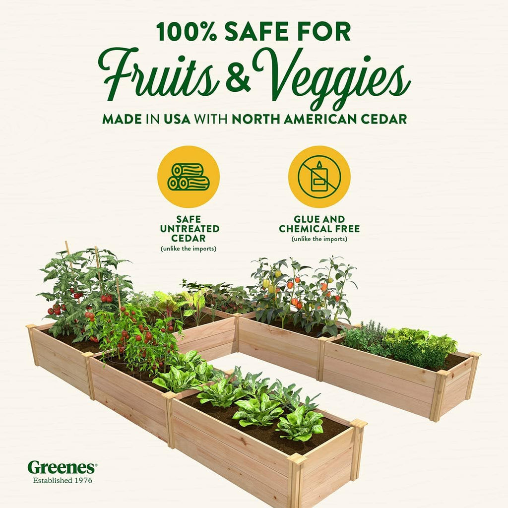 Cedar Raised Garden Bed 8x12 ft U-Shaped a7