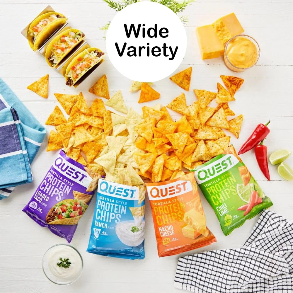 Protein Chips Variety Pack Assorted Flavors High Protein Snacks 6 Pack a7
