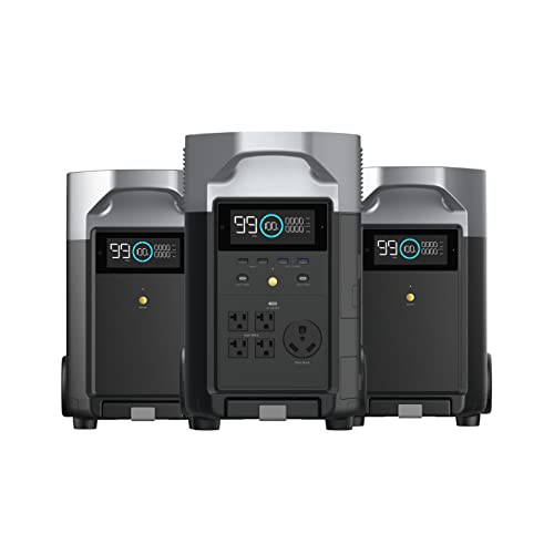 EF ECOFLOW DELTA Pro Extra Battery 3600Wh, 2.7H to Full Charge, Battery Backup for Home Use, Blackout, Camping, RV