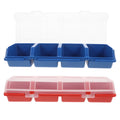 2 Pcs Screw and Nail Organizers Storage Parts Box