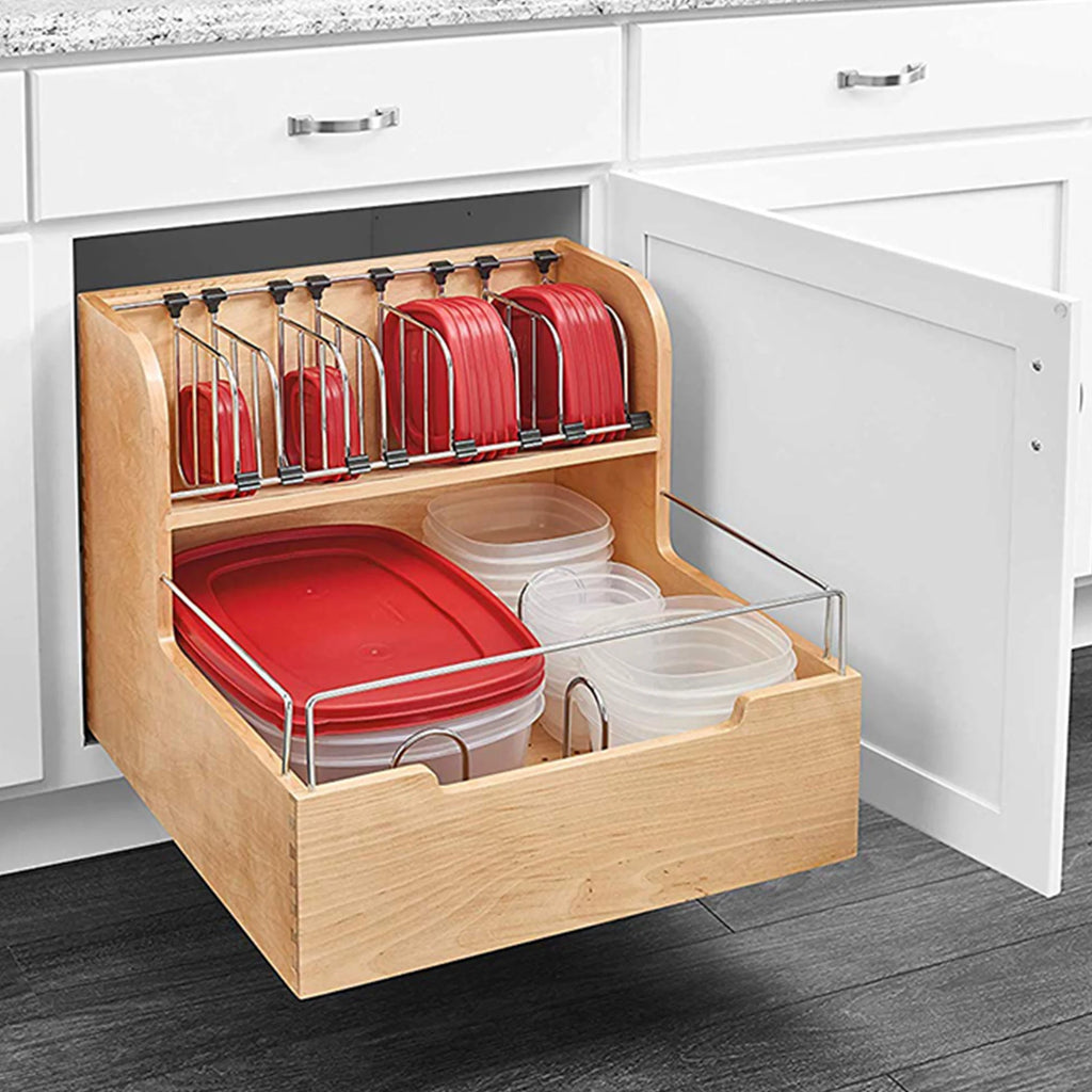 Food Storage Container Organizer Soft-Close Natural a7