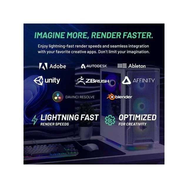 Gaming PC Desktop Intel Core i5 RTX 4060 1TB SSD 16GB RAM k7