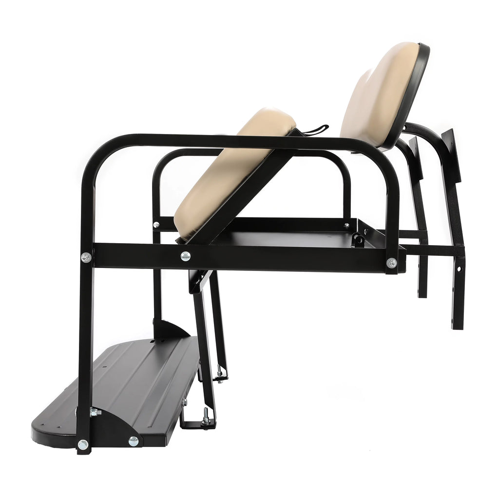 Golf Cart Rear Seat Kit Folding Tan 7k