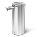 simplehuman 9 oz. Touch-Free Automatic Rechargeable Sensor Liquid Soap Dispenser, Brushed Stainless Steel