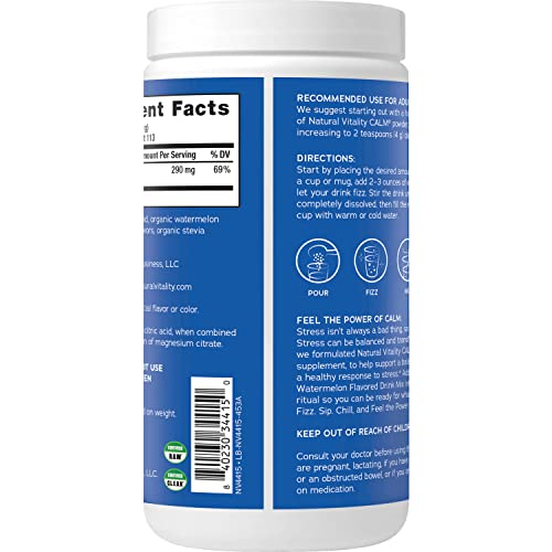Magnesium Citrate Supplement Drink Mix Powder, Unflavored, 16 oz k7