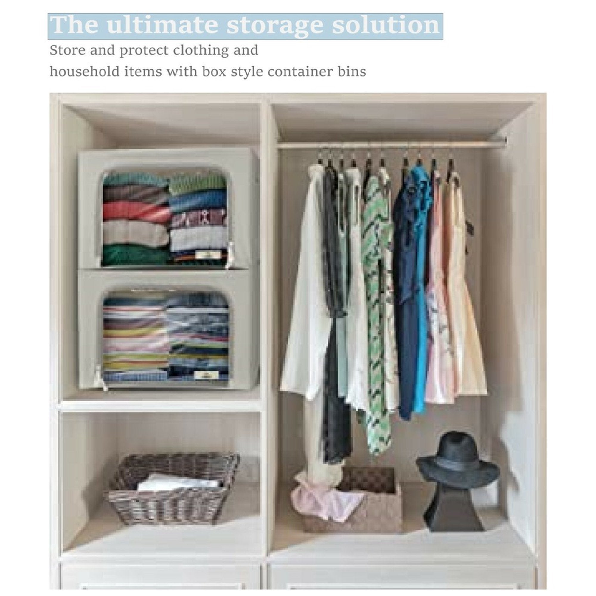 Clothes & Blanket Storage Bags, Underbed Organizer 2-Pack q7m