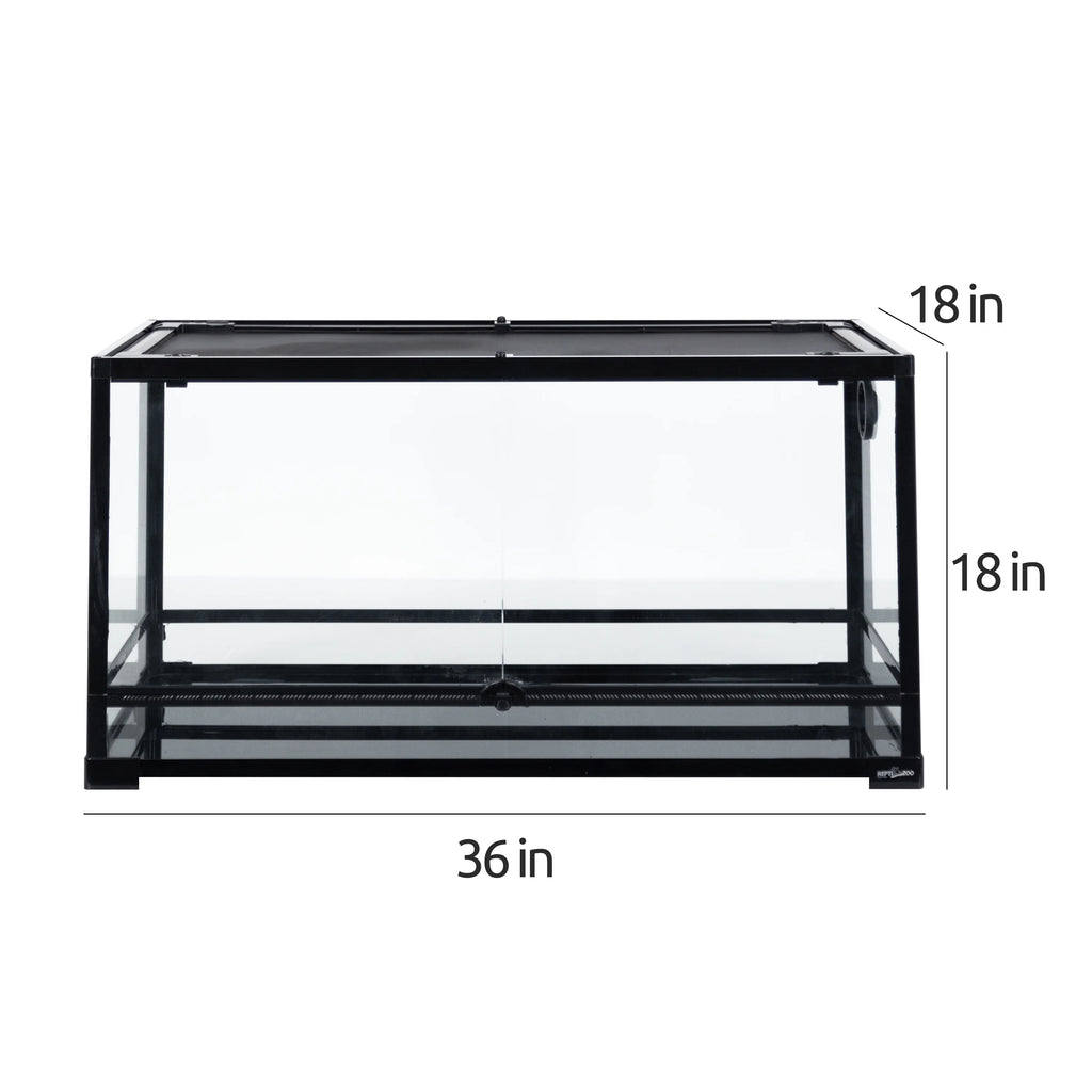 Glass Reptile Terrarium 50 Gallon Front Opening Habitat Tank a7