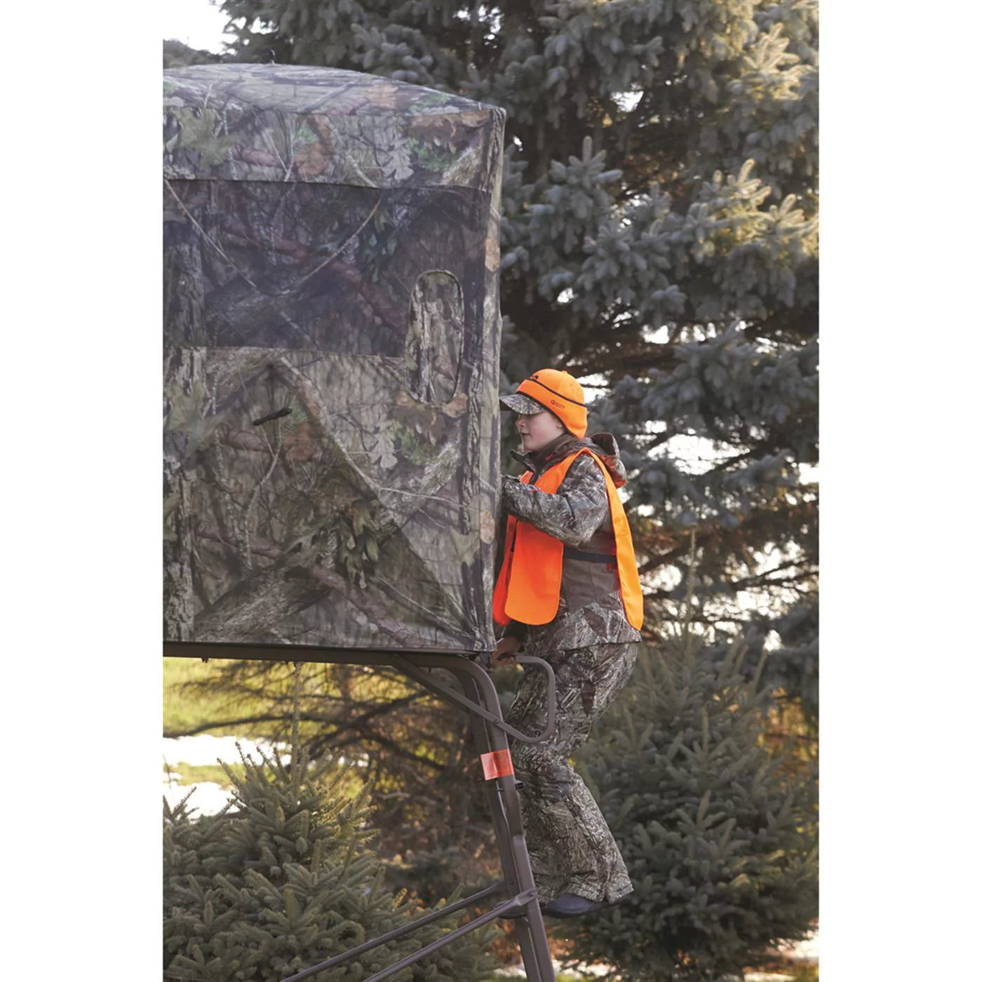 Tripod Hunting Tower Blind 2-Person Elevated Stand a7k