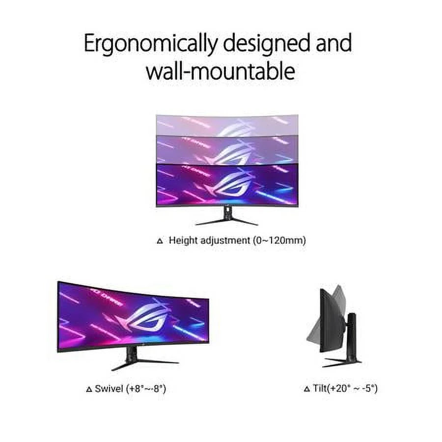 49" Ultra-wide Curved HDR Gaming Monitor 165Hz 7k