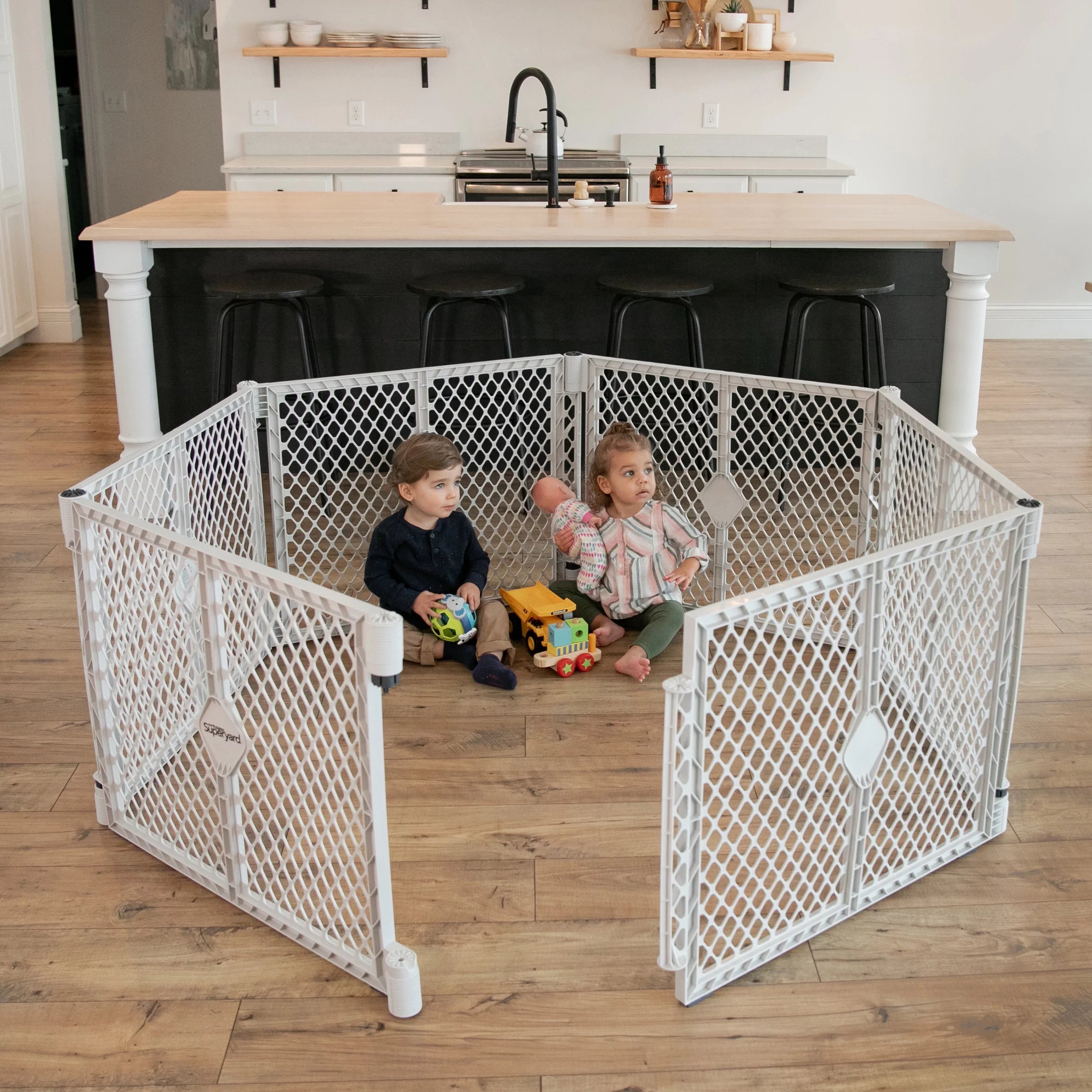 Baby Play Yard Gray Plastic a7