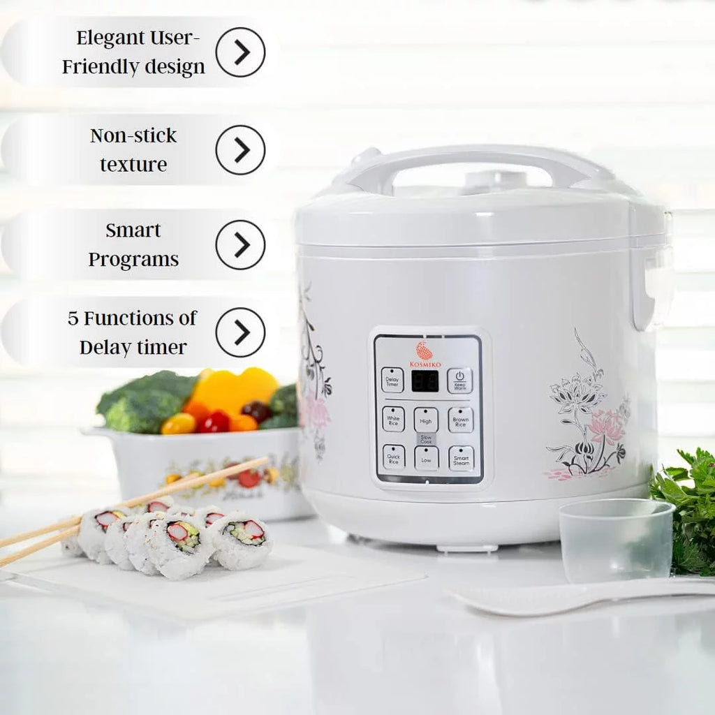 Rice Cooker Vegetable Steamer 20 Cup Digital Programmable a7