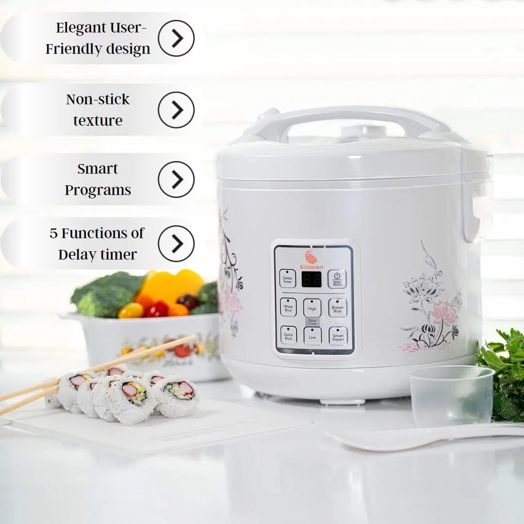 Rice Cooker Vegetable Steamer 20 Cup Digital Programmable a7