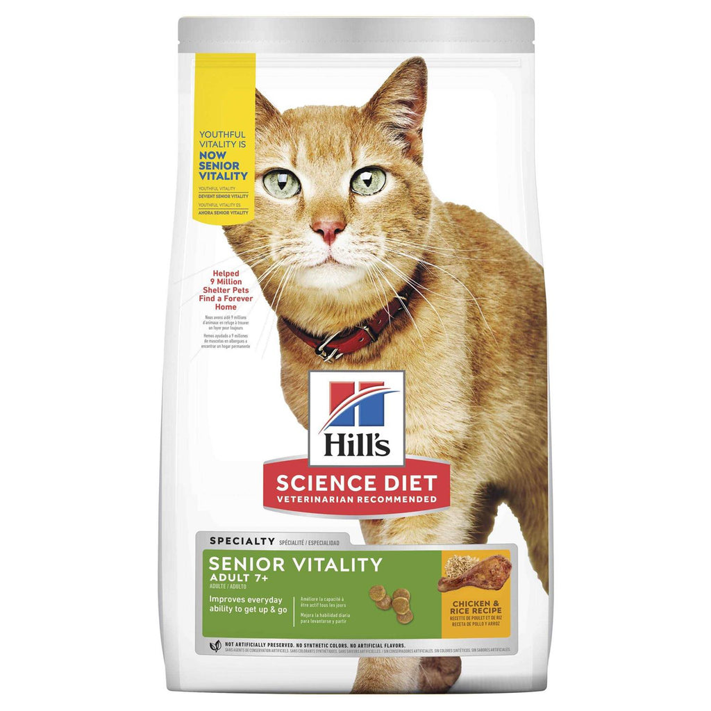 Hill's Science Diet Adult 7+ Senior Vitality Dry Cat Food - Pet Supplies online store
