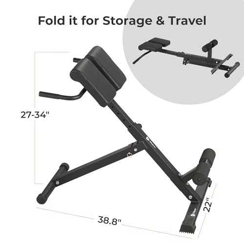 Roman Chair Hyperextension Bench for Home Gym k7p