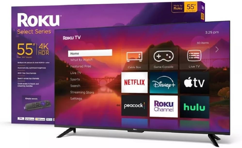 43" 4K HDR Smart TV with Streaming Apps Wi-Fi k7