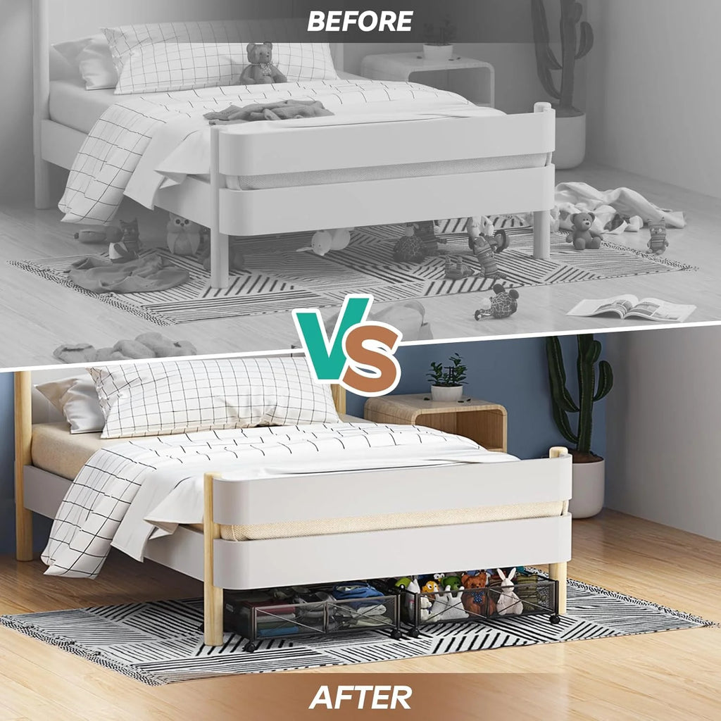 Under Bed Storage Containers with Wheels and Drawer a7