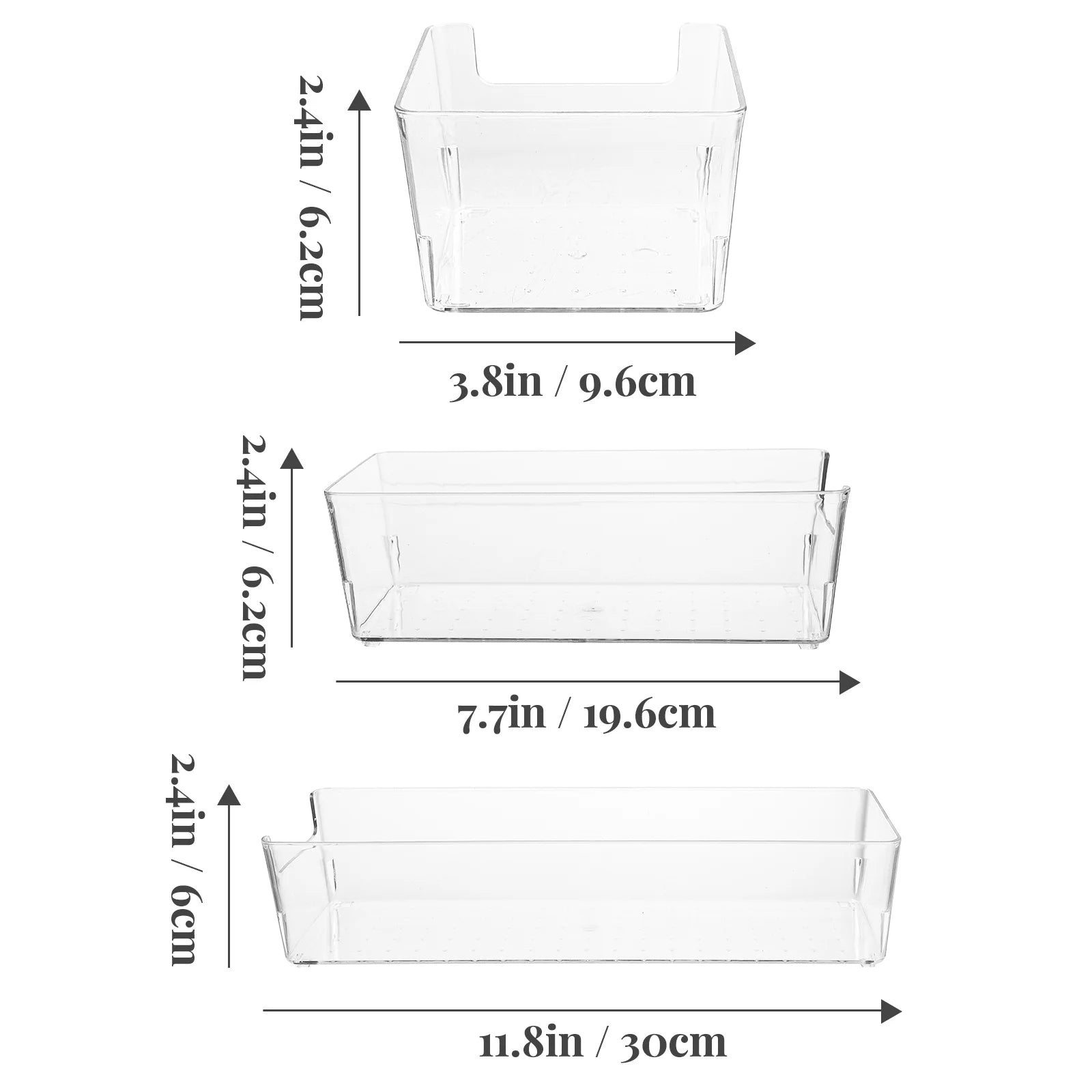 Collapsible Storage Bins Drawer Organizer 3 Pack k7