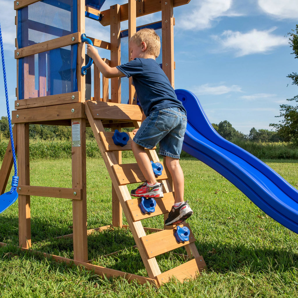 Wooden Cedar Swing Set a7