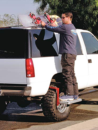 Heavy Duty Tire Step for Truck SUV Non-Slip Steel Adjustable Fold Flat k7q