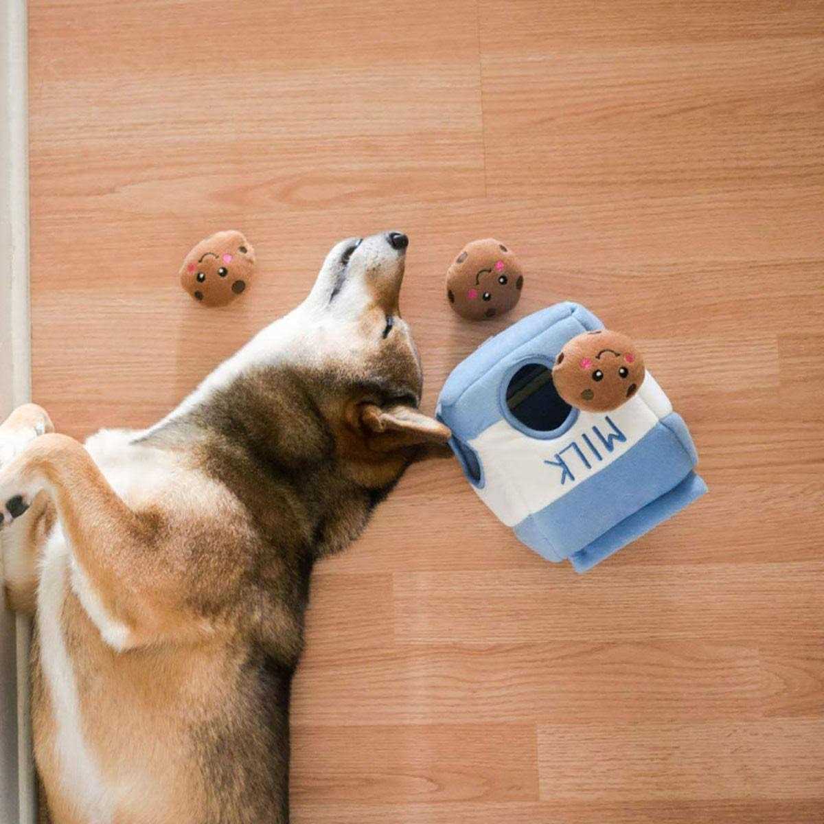 Dog Toy with Milk and Cookies Design a7