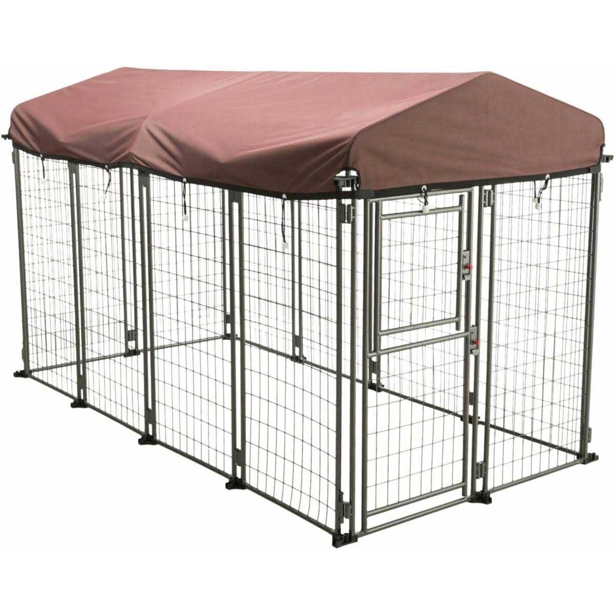 Outdoor Dog Kennel with Cover a7
