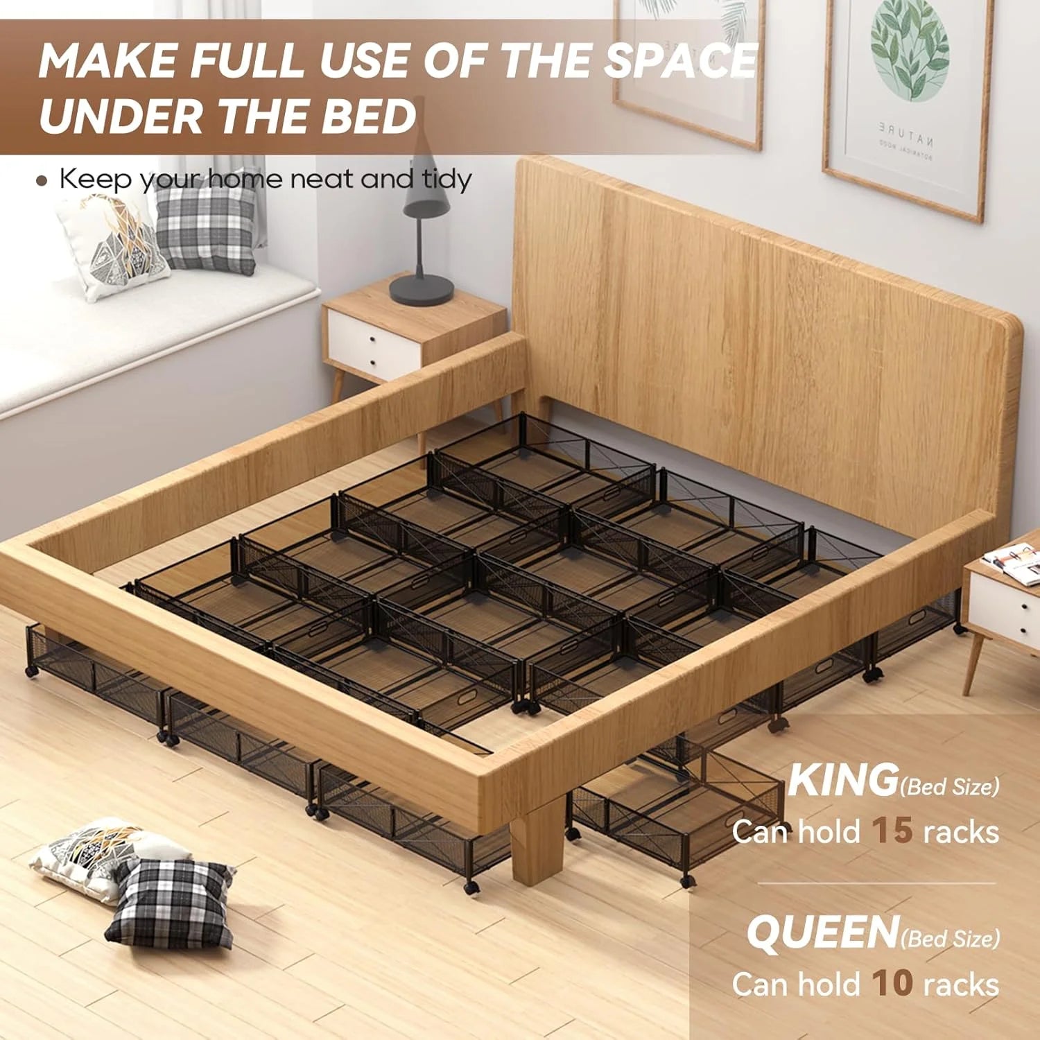 Under Bed Storage Containers with Wheels and Drawer a7