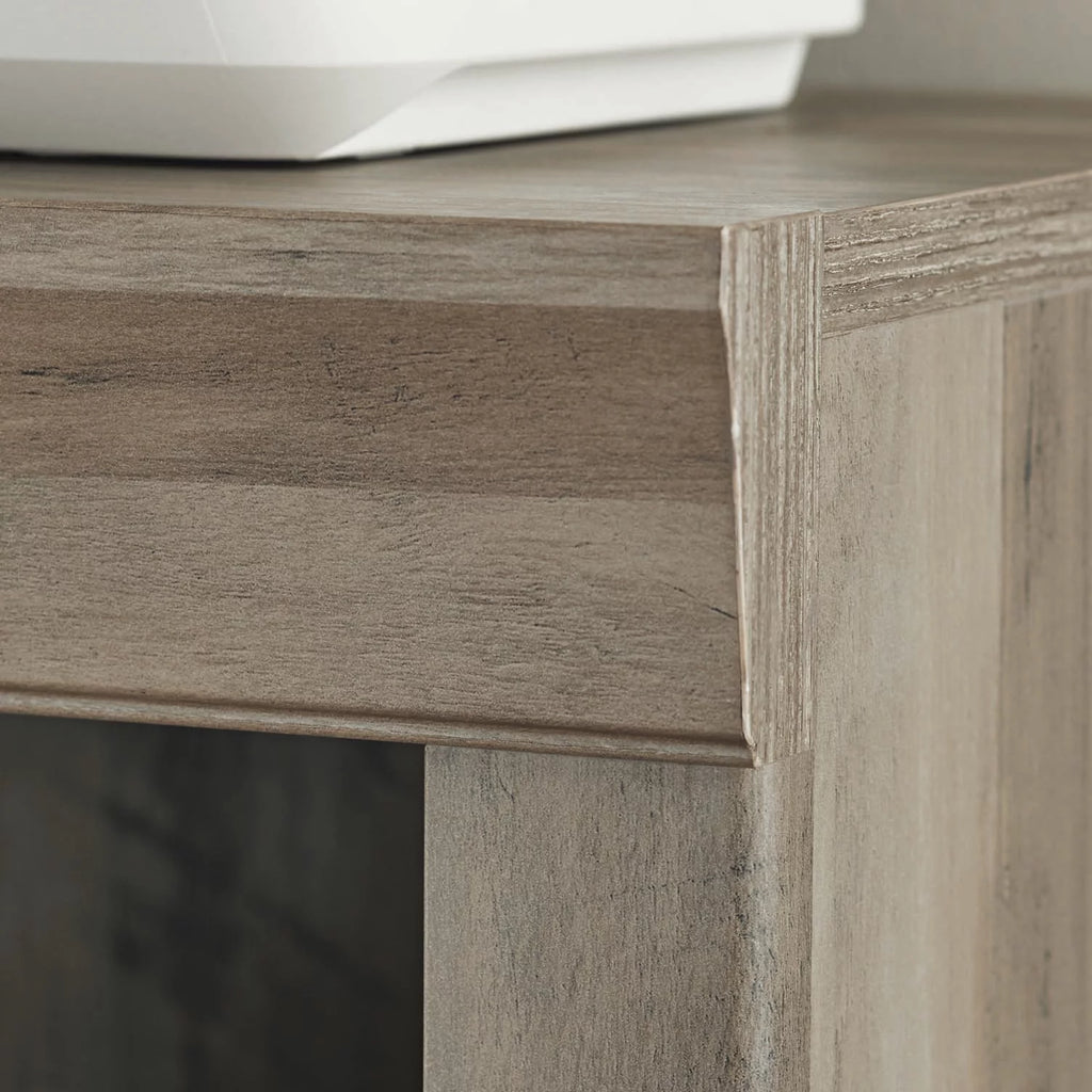 Bookcase 5 Shelf Rustic Gray a7