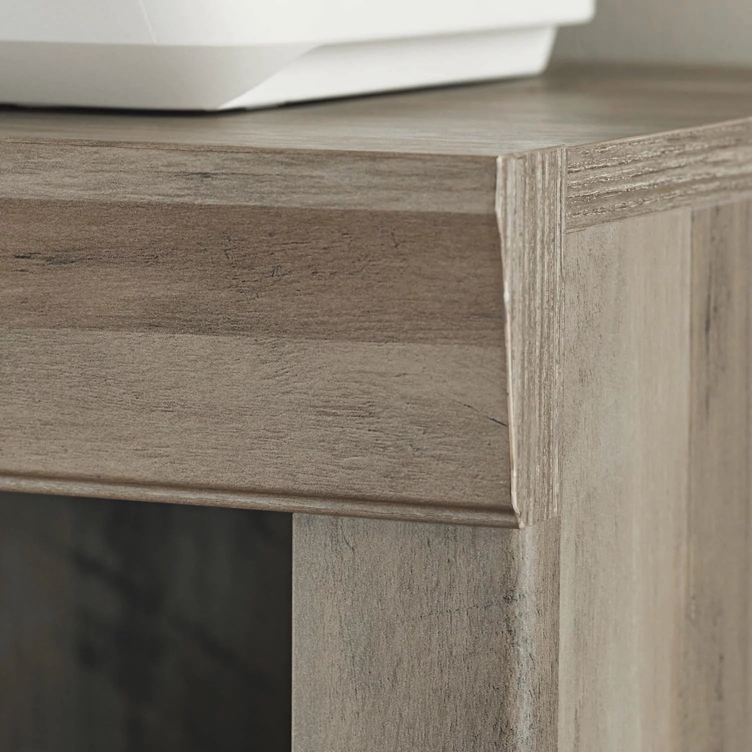 Bookcase 5 Shelf Rustic Gray a7