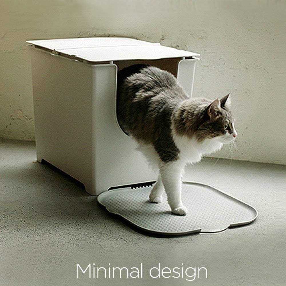 Cat Litter Box with Scoop and Reusable Liner k7