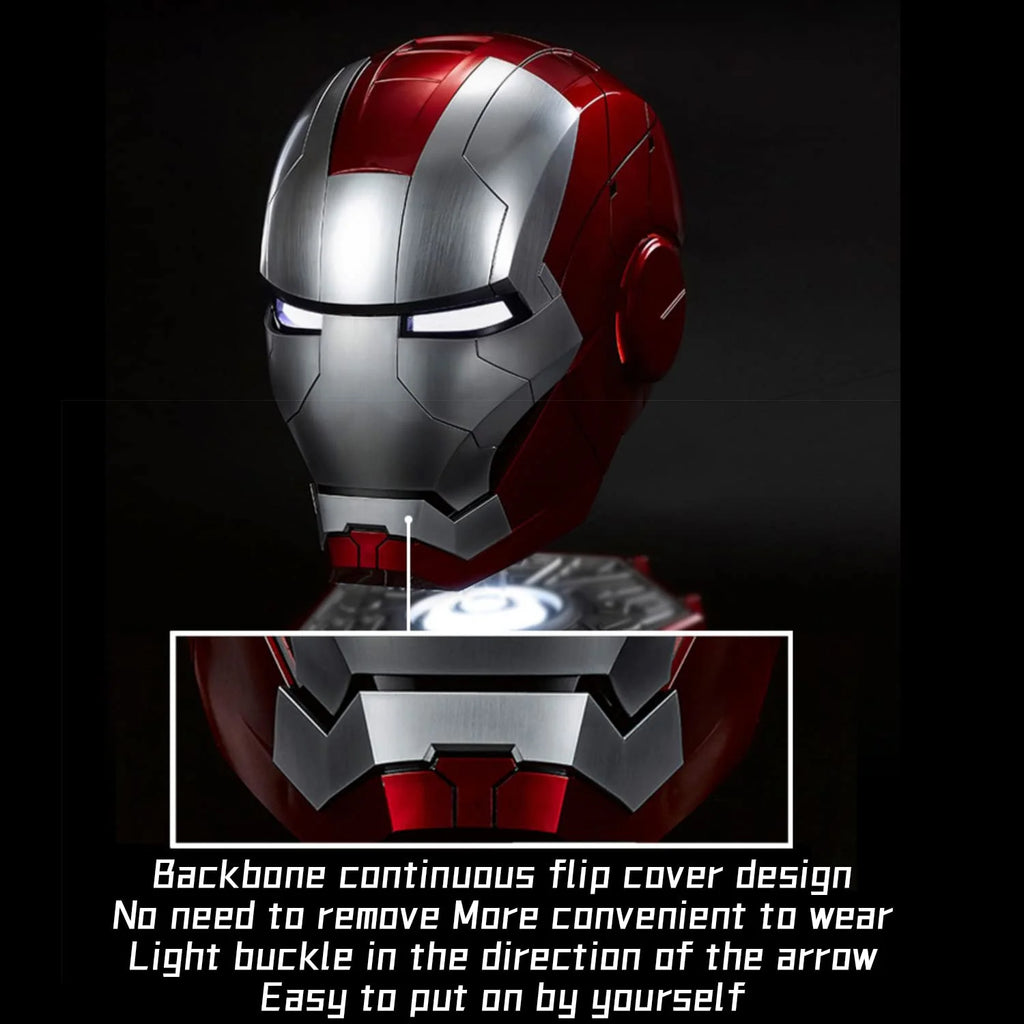 Iron Man Helmet Electronic Wearable Mask with LED Eyes a7