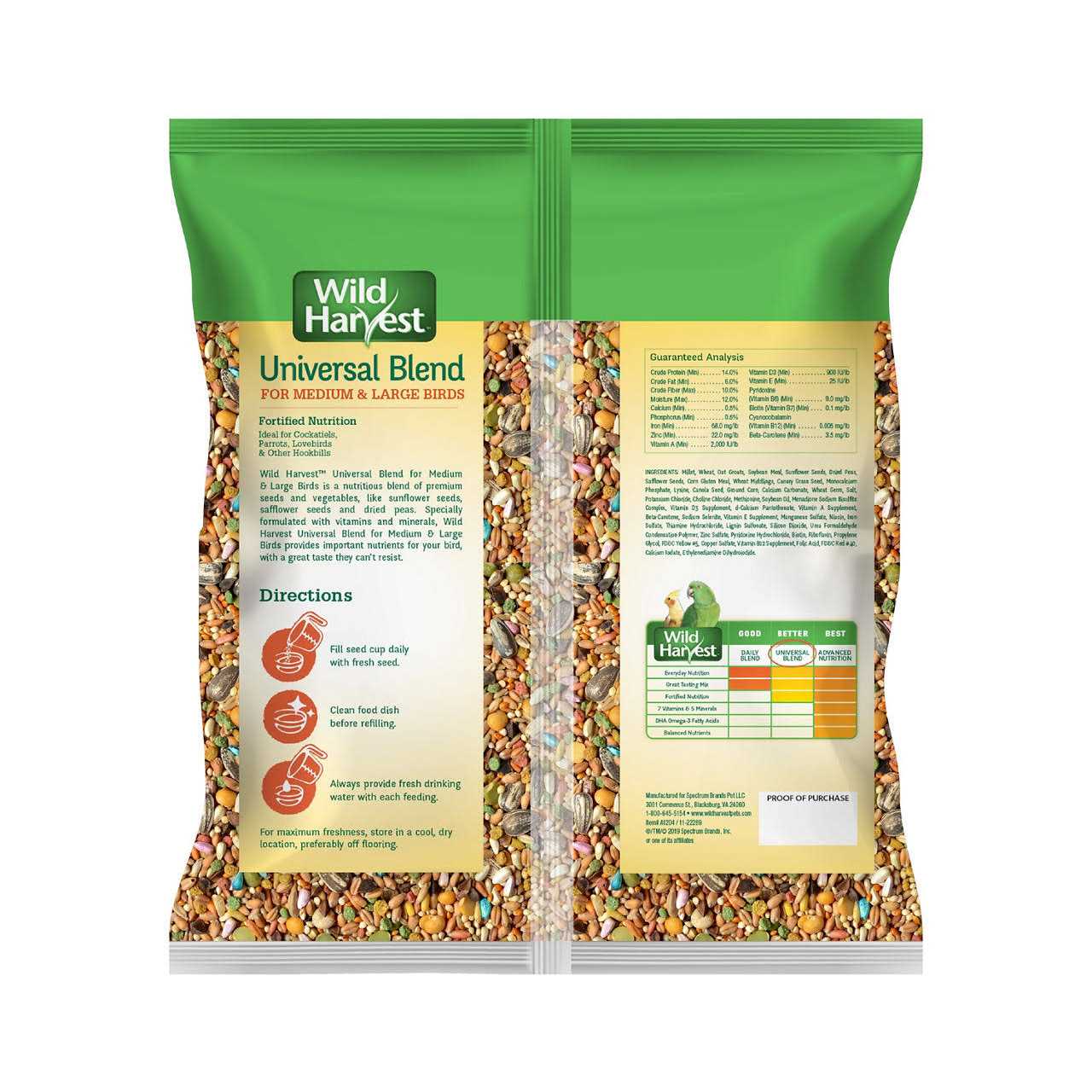 Bird Seed Blend for Medium Large Birds a7