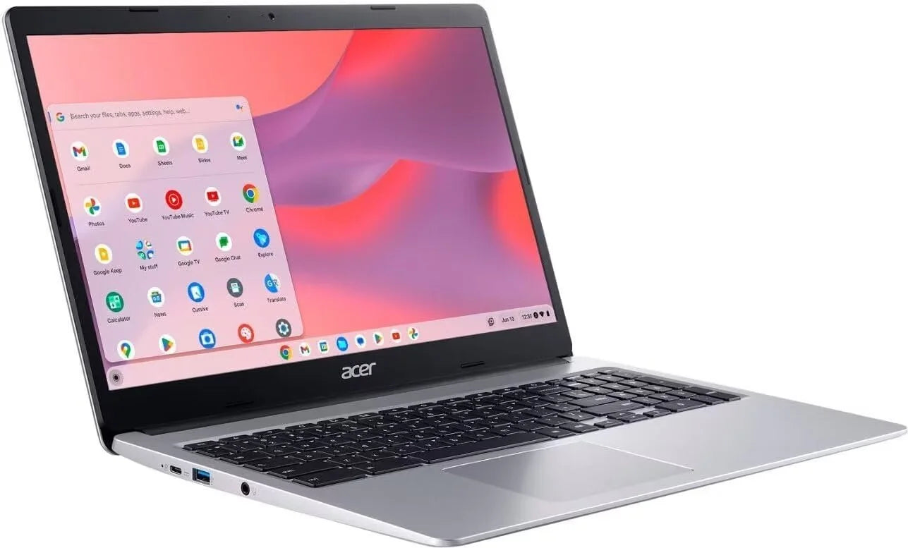 15.6" Chromebook Laptop, Intel Celeron, 4GB RAM, 64GB eMMC, Chrome OS k7m