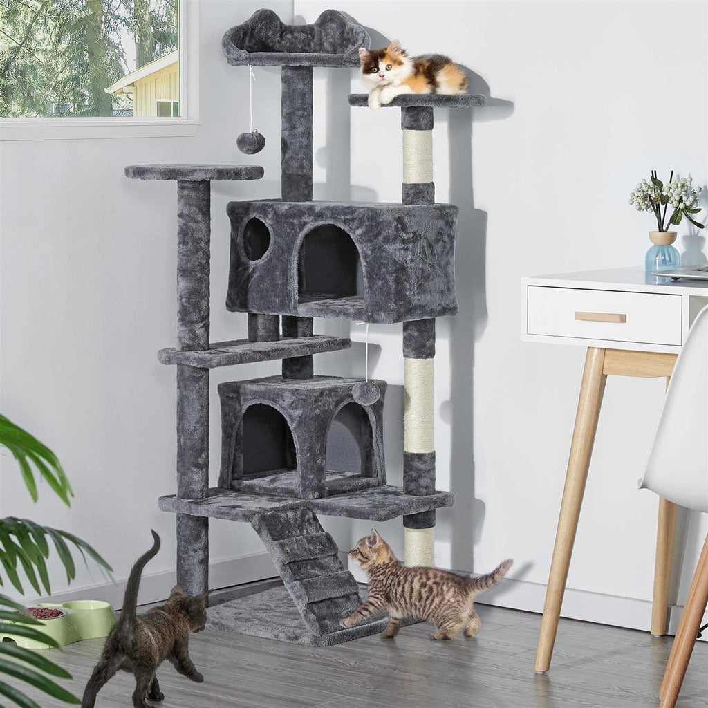 Cat Tree Tower Condo Furniture Scratch Post for Kittens Pet House Play a7