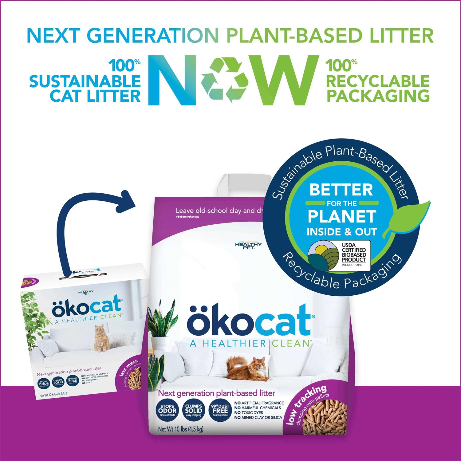 Wood Cat Litter Clumping Mini Pellets Low Tracking a7