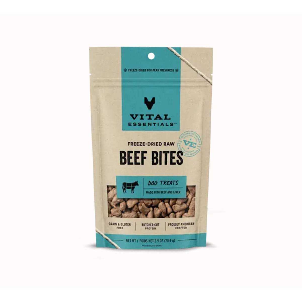 Freeze Dried Beef Bites Dog Treats k7p
