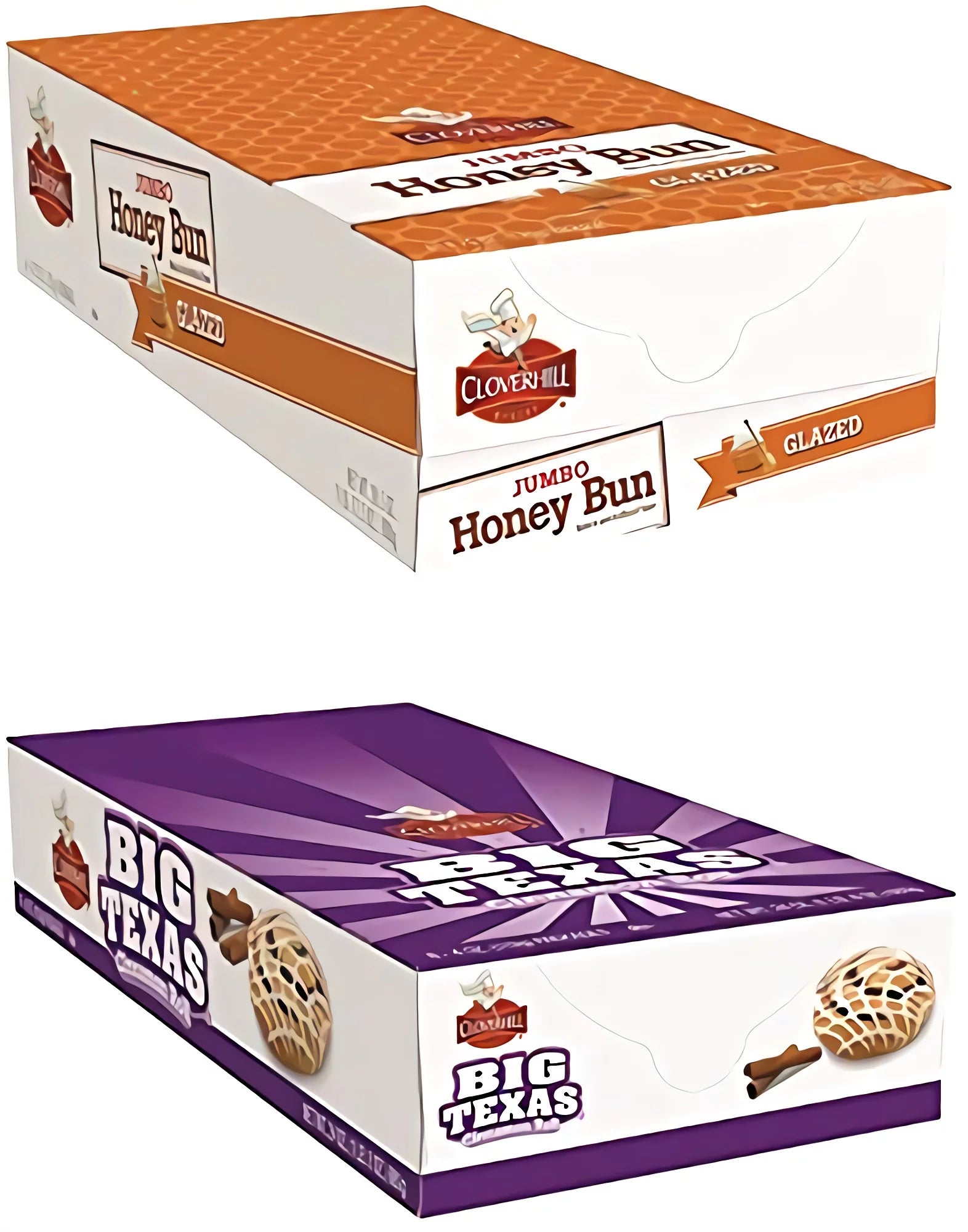 Glazed Honey Bun & Cinnamon Roll Combo 12 Pack k7